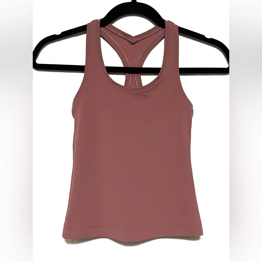 Lululemon Cool Racerback Tank Top Shorter Length Cropped Running Yoga Workout